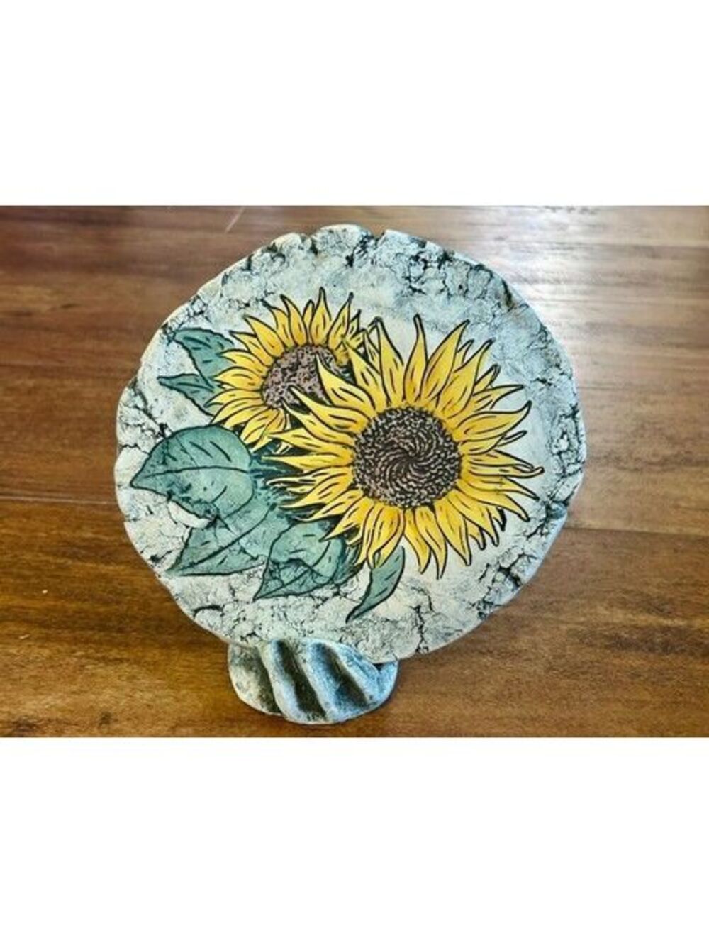 Shapes of Clay Decorative Sunflower Plaque Made with Mt. St. Helens Ash